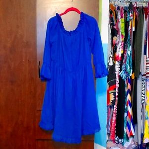 Royal Blue Skater Dress Plus Size 16-18